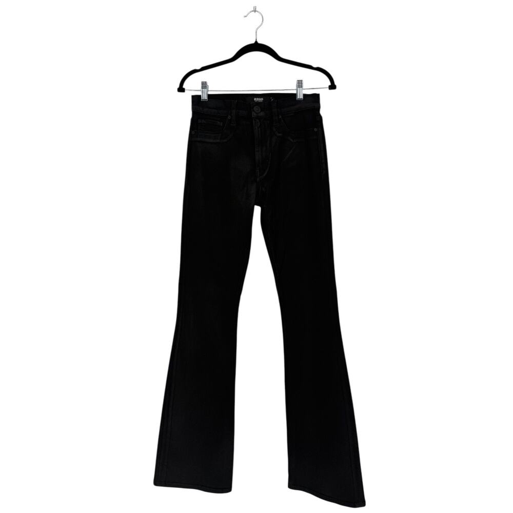 Hudson Barbara High Waist Boot Cut Black Noir Coated Jeans Size 27 US 4 - Picture 5 of 11